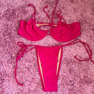 Vibrant Pink Bikini Set
